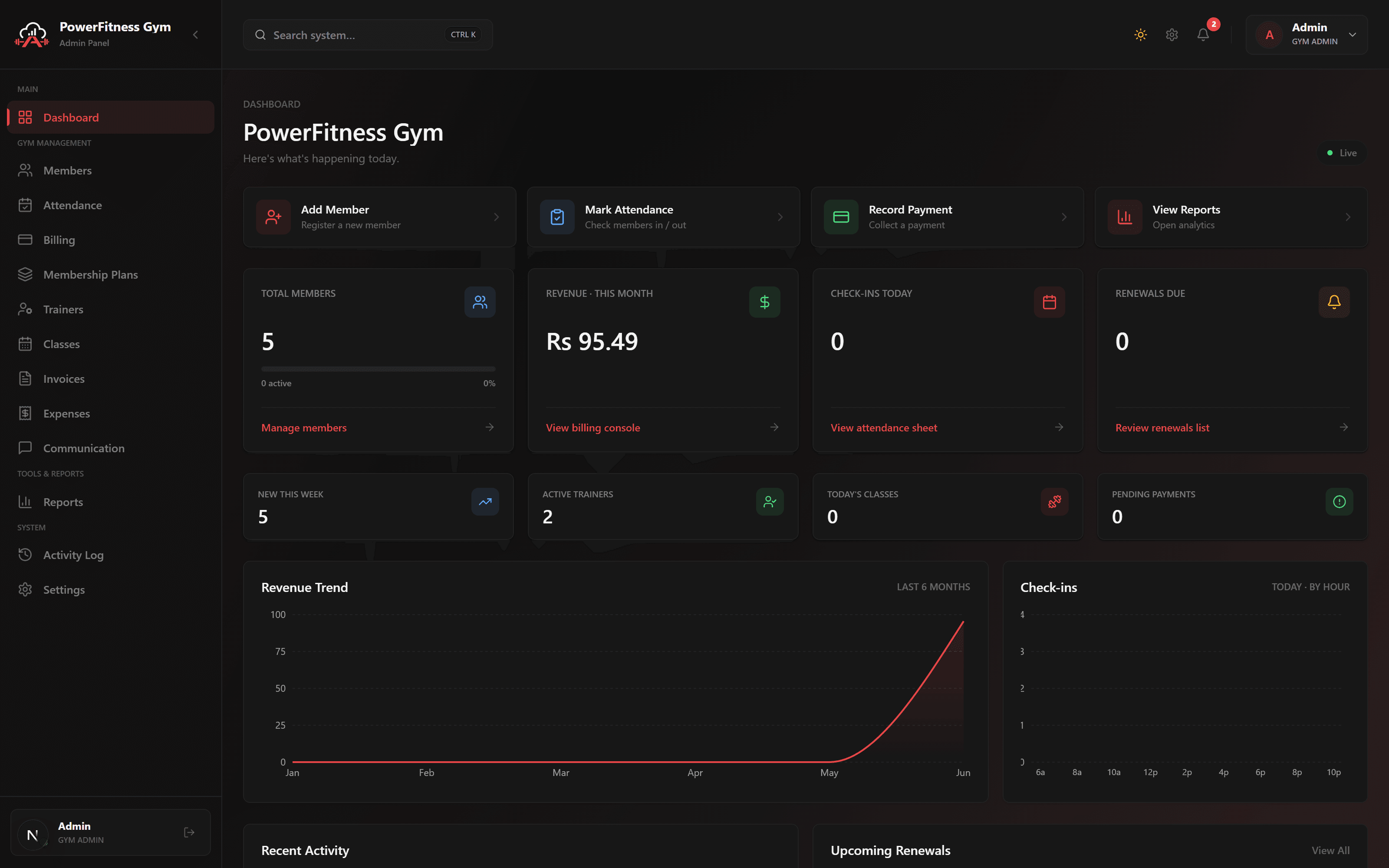 Owner Dashboard